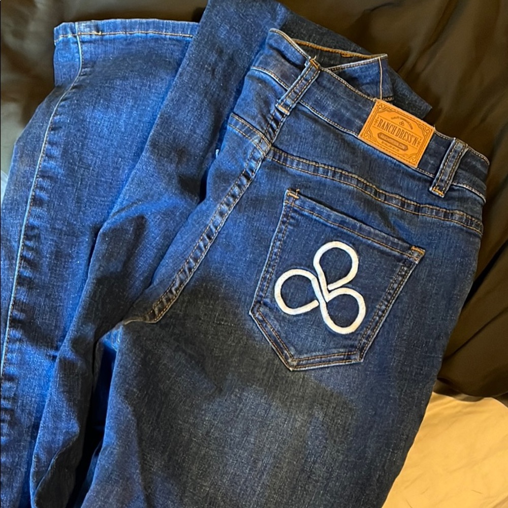 Ranch dress’n barrel pattern jeans